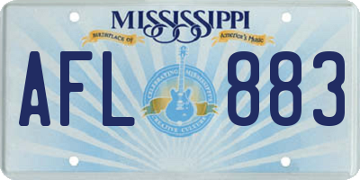 MS license plate AFL883