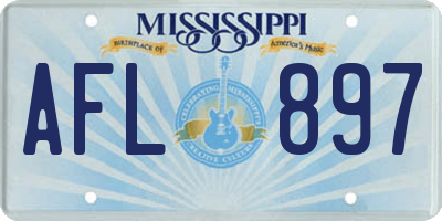 MS license plate AFL897