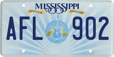 MS license plate AFL902