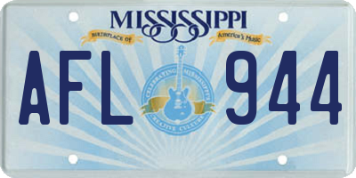 MS license plate AFL944