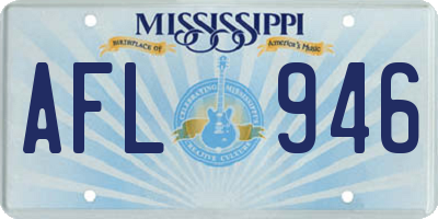 MS license plate AFL946