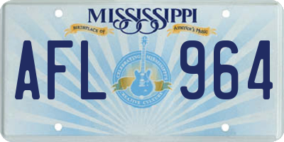 MS license plate AFL964