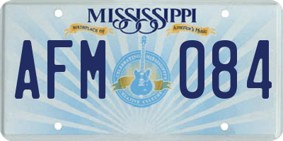 MS license plate AFM084
