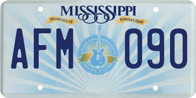 MS license plate AFM090