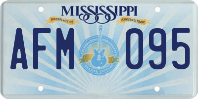 MS license plate AFM095