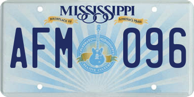 MS license plate AFM096