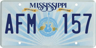 MS license plate AFM157