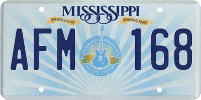 MS license plate AFM168