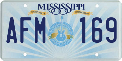 MS license plate AFM169