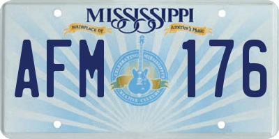MS license plate AFM176