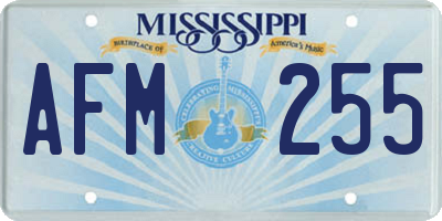 MS license plate AFM255