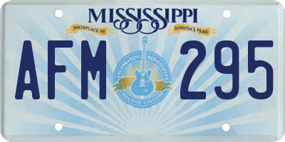MS license plate AFM295
