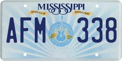 MS license plate AFM338