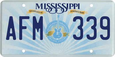 MS license plate AFM339