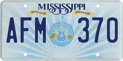 MS license plate AFM370