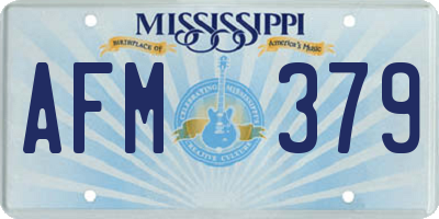 MS license plate AFM379