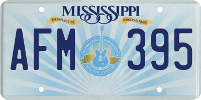 MS license plate AFM395