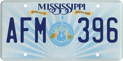 MS license plate AFM396