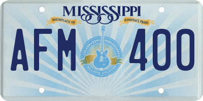 MS license plate AFM400