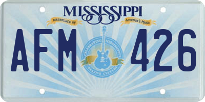 MS license plate AFM426