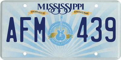 MS license plate AFM439