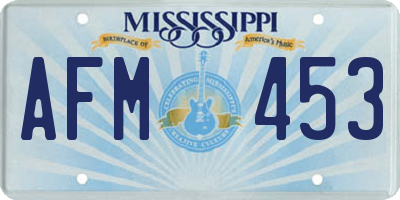 MS license plate AFM453