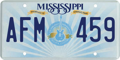 MS license plate AFM459