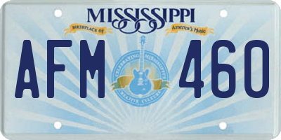 MS license plate AFM460