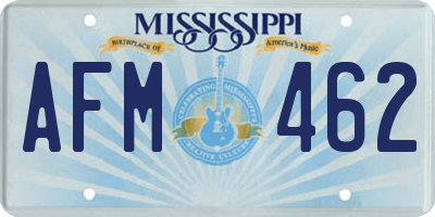MS license plate AFM462