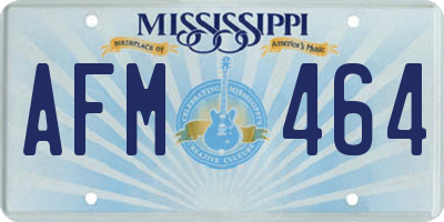 MS license plate AFM464