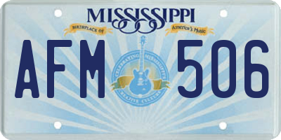 MS license plate AFM506