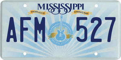MS license plate AFM527