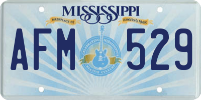 MS license plate AFM529