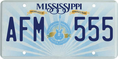 MS license plate AFM555