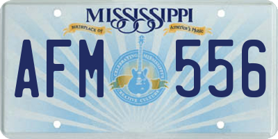 MS license plate AFM556