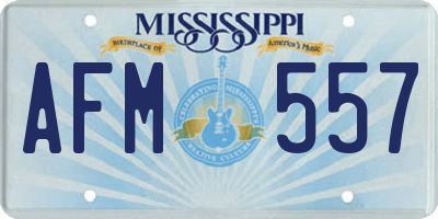 MS license plate AFM557