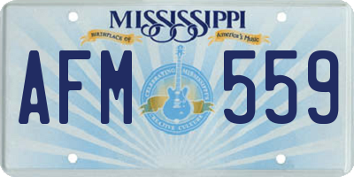 MS license plate AFM559