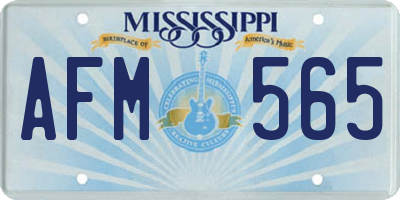 MS license plate AFM565