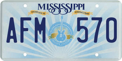 MS license plate AFM570