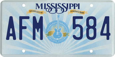 MS license plate AFM584