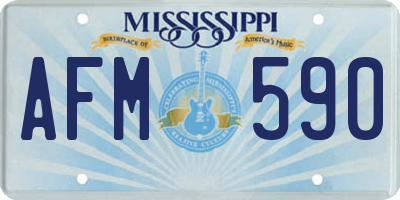 MS license plate AFM590