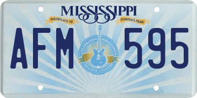 MS license plate AFM595