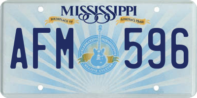 MS license plate AFM596