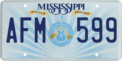 MS license plate AFM599