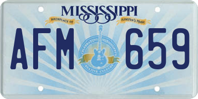 MS license plate AFM659
