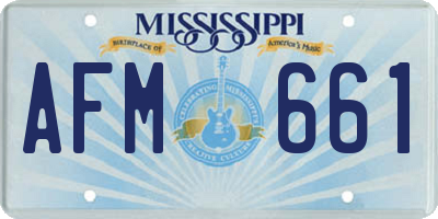 MS license plate AFM661
