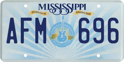 MS license plate AFM696