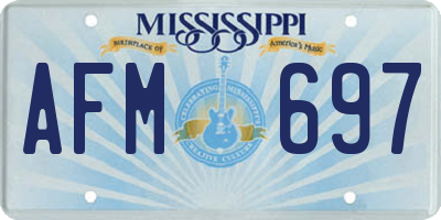 MS license plate AFM697