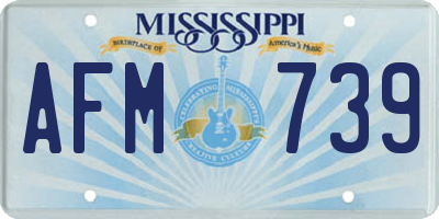 MS license plate AFM739