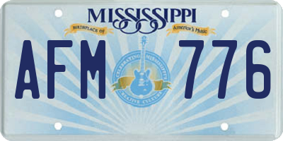 MS license plate AFM776